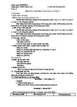 Giáo án phụ đạo lớp 11 môn Toán